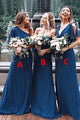 Sheath One-Shoulder Floor-Length Bridesmaid Dress with Sash OHS091 | Cathyprom
