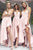 A-Line Spaghetti Straps Floor-Length Bridesmaid Dress with Split OHS075 | Cathyprom
