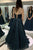 A-Line Tulle Lace Long Prom Dress With Sequins, Evening Dress YZ211075