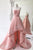 Charming A Line High Low Strapless Zipper Back Prom Dresses YZ211004