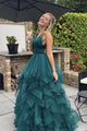 A-Line Tulle Long Prom Dress  YZ211076
