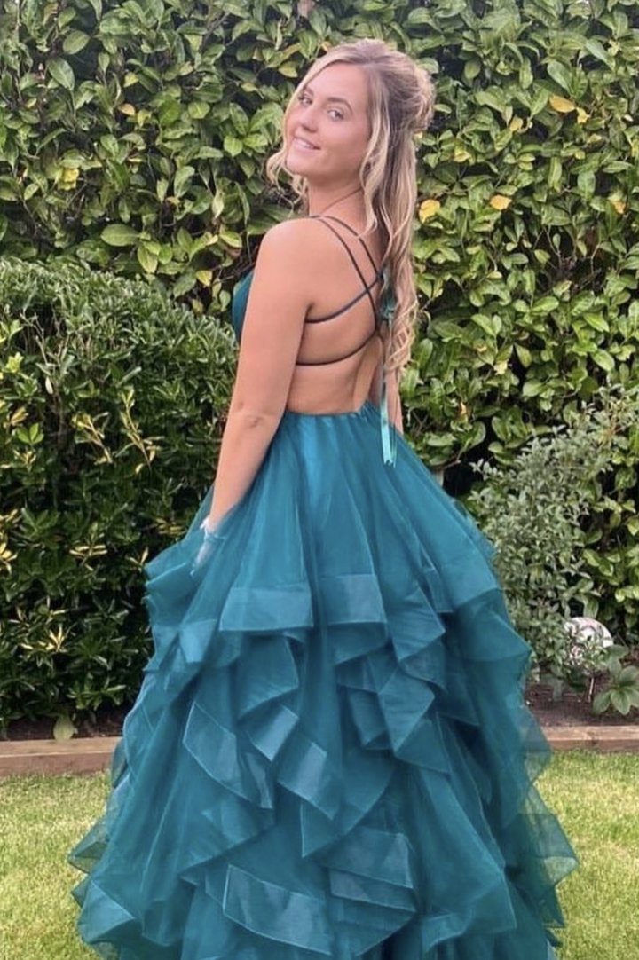 A-Line Tulle Long Prom Dress YZ211076 cathyprom A-Line Tulle Long Prom Dress YZ211076 cathyprom