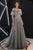 A Line Sweetheart Floor Length Gray Tulle Sweetheart Long Formal Prom Dress With Applique OHC431 | Cathyprom