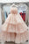 A-Line Pink Tulle Long Prom Dress With Ruffles, Evening Dress CMS211106