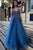 A-Line V-Neck Tulle Prom Dress With Sequins and Appliques, Evening Dress YZ211067