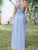 A-Line Floor-Length Sleeveless Chiffon Wedding Party Dress NR1316