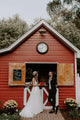 Exquisite Lace Wedding Dress Sexy V-Neck Modest Tulle Wedding Dress Gown CA2302|CathyProm