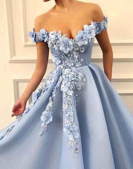 A Line Blue Off the Shoulder Tulle Lace Sweetheart 3D Flowers Prom Dre cathyprom A Line Blue Off the Shoulder Tulle Lace Sweetheart 3D Flowers Prom Dre cathyprom