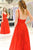 A Line Spaghetti Straps Light Blue Prom Dresses V Neck Lace Appliques Evening Dress CA526