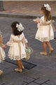 A line Long Sleeve Lace Above Knee Bowknot Flower Girl Dresses OHR027 | Cathyprom