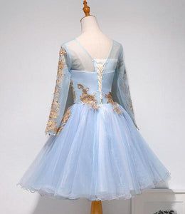 A-Line Knee Length Short Prom Dress, Homecoming Dress YZ211030
