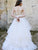 Illusion V-Neck A Line Wedding Dress Sexy See Though Back Bridal Gown CA046|CathyProm