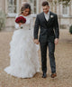 Ball Gown Simple Wedding Dress Sexy Open Back Long Sleeve Modest Wedding Dress Bridal Gown CA050|CathyProm