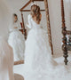 Ball Gown Simple Wedding Dress Sexy Open Back Long Sleeve Modest Wedding Dress Bridal Gown CA050|CathyProm