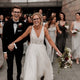 Sexy Sheer V-Neck Vintage Wedding Dress Open Back A-Line Wedding Dress Bridal Gown CA063|CathyProm