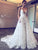 Unique Lace Wedding Dress Sexy Deep V-Neck A-Line Vintage Wedding Dress Bridal Gown CA064|CathyProm