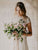 Graceful Illusion Neck Short Sleeve Bohemian Wedding Dress for Bride CA2301|CathyProm