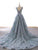 Double Neck Unique Lace Prom Dress Long A Line Prom Evening Dress CAP51242|CathyProm