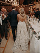 Luxury Lace Wedding Dress Sexy Spaghetti Straps Rustic Wedding Dress Open Back CP024|VathyProm