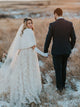 Luxury Lace Wedding Dress Sexy Spaghetti Straps Rustic Wedding Dress Open Back CP024|VathyProm