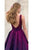 Charming V Neck Satin A-line Backless Long Prom Dresses Evening Dresses OHC500 | Cathyprom