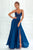 Chic A Line Prom Dress Floor Length Split Applique Evening Dress Formal Dress OHC458 | Cathyprom