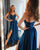 Chic A Line Prom Dress Floor Length Split Applique Evening Dress Formal Dress OHC458 | Cathyprom