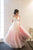 Chic Ombre A Line Prom Dress Long Sleeveless Tulle Cheap Prom Dress OHC453 | Cathyprom