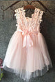 Cute Tulle Bow Lace Beads Cap Sleeve Flower Girl Dresses OHR013 | Cathyprom
