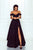 Elegant A Line Off The Shoulder Floor Length Prom Dress Split Evening Dress OHC460