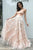 Elegant A Line Sweetheart Blush Pink Tulle Long Lace Appliques Evening Dress Prom Dress OHC472  | Cathyprom