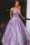 Elegant A-line V-neck Spaghetti Straps Sparkle Sequins Prom Dress with Pockets OHC442 | Cathyprom