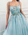Elegant A Line Spaghetti Straps Tulle Scoop Prom Dresses with Appliques ES1423