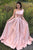 Elegant A Line One Shoulder Long Cheap Pink Prom Dresses Simple Prom Dresses with Pockets CP618