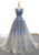 Blue Elegant Tulle Long A-line Prom Dress Formal Dress VP1407