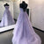 A Line Lavender Lace Prom Dresses Long Evening Gown LP1308