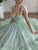 Elegant Fancy Tulle Tea Length Prom Dress With Lace, Homecoming Dress YZ211007