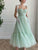 Elegant Fancy Tulle Tea Length Prom Dress With Lace, Homecoming Dress YZ211007