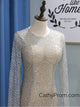 Long Sleeve Sequin Gold Sparkly Prom Dress 2019 Mermaid Prom Dress Evening Gowns HSC5519|CathyProm