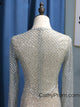 Long Sleeve Sequin Gold Sparkly Prom Dress 2019 Mermaid Prom Dress Evening Gowns HSC5519|CathyProm
