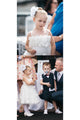 Sleeveless Tulle Handmade Flowers Applique Spaghetti Strap Flower Girl Dresses OHR033 | Cathyprom