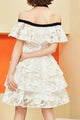 Chic Homecoming Dresses Off-the-shoulder A-line Short Prom Dress Lace Party Dress OHM169