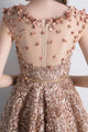 Chic Homecoming Dresses Knee-length A-line Sleeveless Tulle Lace Short Prom Dress Party Dress OHM104 | Cathyprom