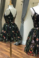 A Line Little Black Dress Lace Homecoming Dresses Short Prom Dress Party Dress OHM130