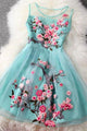 Chic Homecoming Dresses A-line Embroidery Short Prom Dress Party Dress OHM158