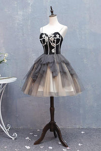 Cute Homecoming Dresses Little Black Dress Ball Gown Short Prom Dress Party Dress OHM174