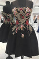 Vintage Little Black Dress Homecoming Dresses A line Short Prom Dress Party Dress OHM171