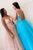 Modest Spaghetti Straps V-Neck Lace Appliques Sleeveless Long Tulle Prom Dresses Evening Dress OHC300 | Cathyprom