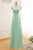 A Line Sweetheart V-neck Floor Length Sleeveless Long Chiffon Bridesmaid Dresses with Ruffles OHS124 | Cathyprom