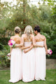 Cheap A-line Sweetheart Floor-length Sleeveless Chiffon Bridesmaid Dresses with Sash OHS108 | Cathyprom